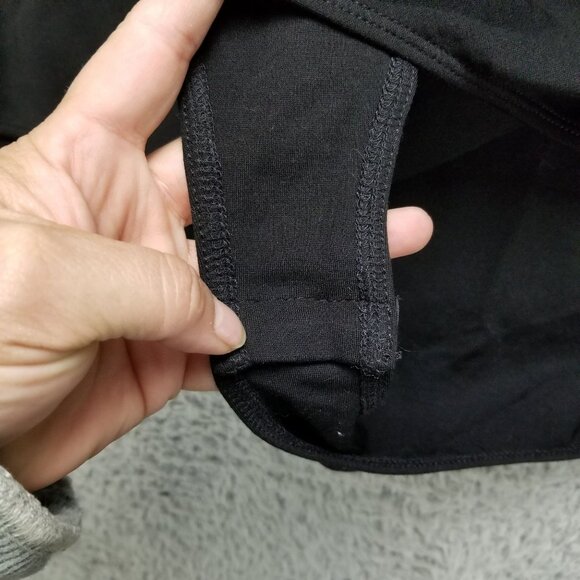 Eloquii Shirt Womens 20 Black One Piece Long Sleeve Snap Crotch Bodysuit NWT - Picture 7 of 9